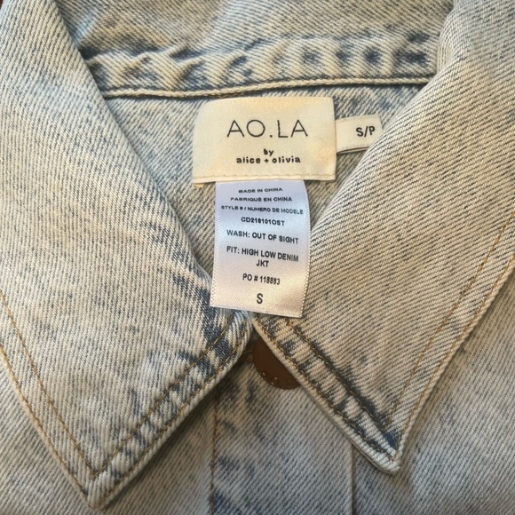 AO.LA by Alice and Olivia Denim Jacket - Picture 2 of 8